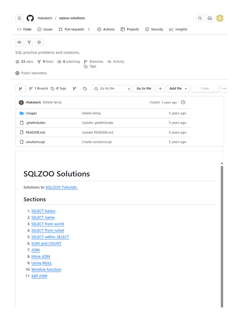 SQLZOO Practice Problems and Solutions | PDF | Nobel Prize