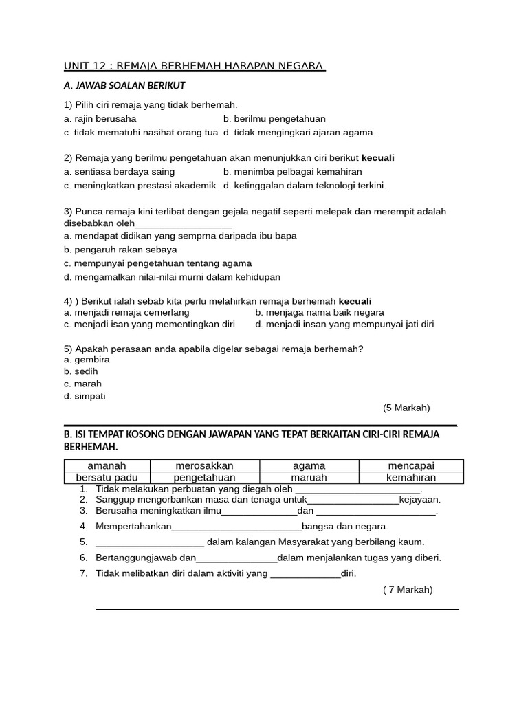 UNIT 12 - Modul | PDF