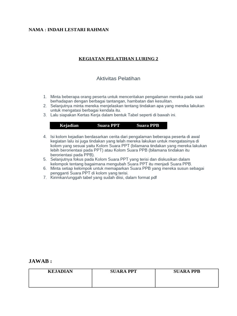 Pelatihan Luring: Mengatasi Tantangan Edukasi | PDF