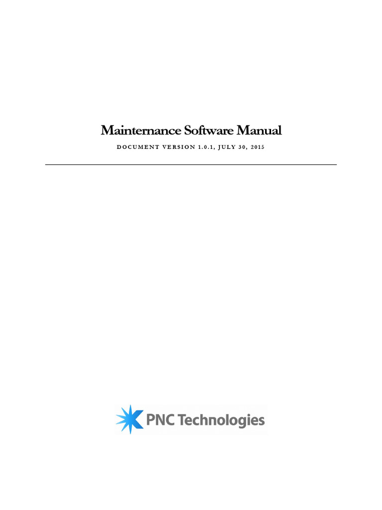 Maintenance Software User Manual | PDF | Ac Power | Internet Protocols