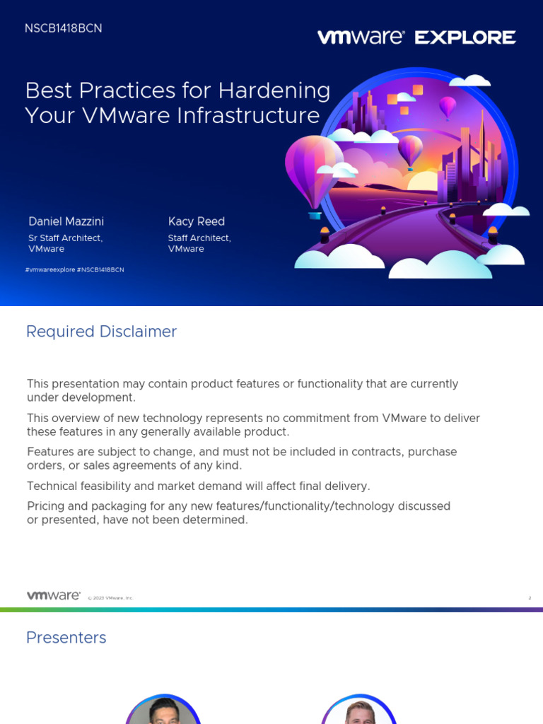 VMware Security Hardening Best Practices | PDF | Security | Computer ...