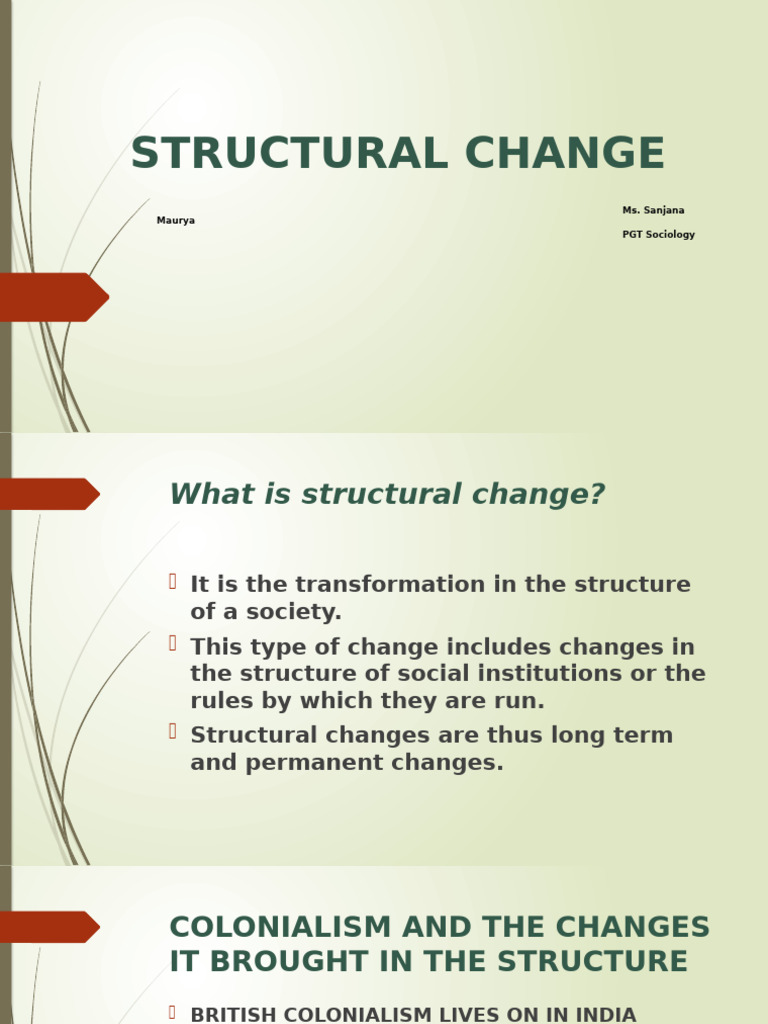 Structural Change | PDF
