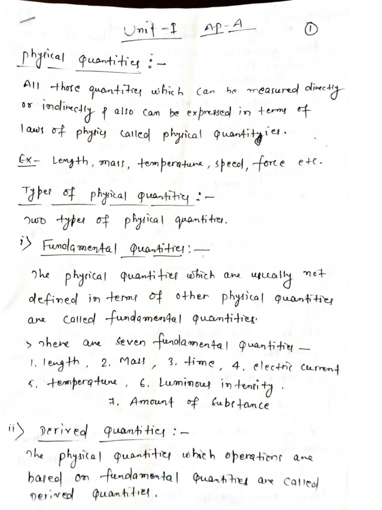 App. Phy B Unit 1 2025 | PDF