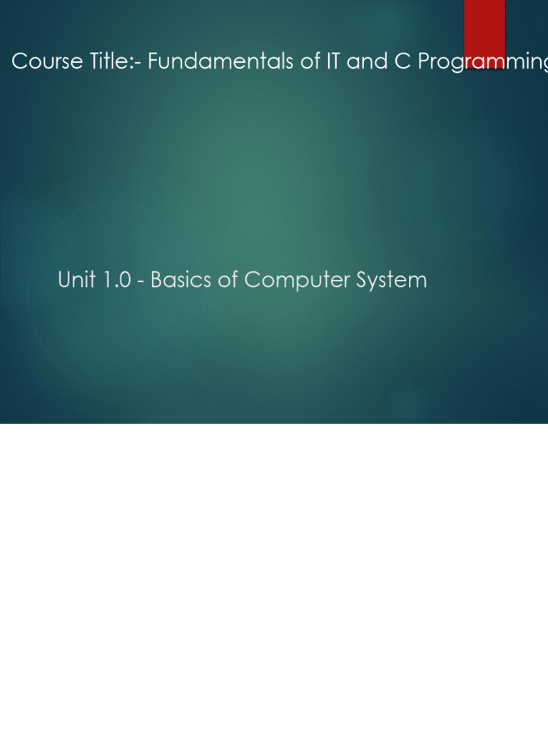 Computer System Basics Overview | PDF | Computer Data Storage ...