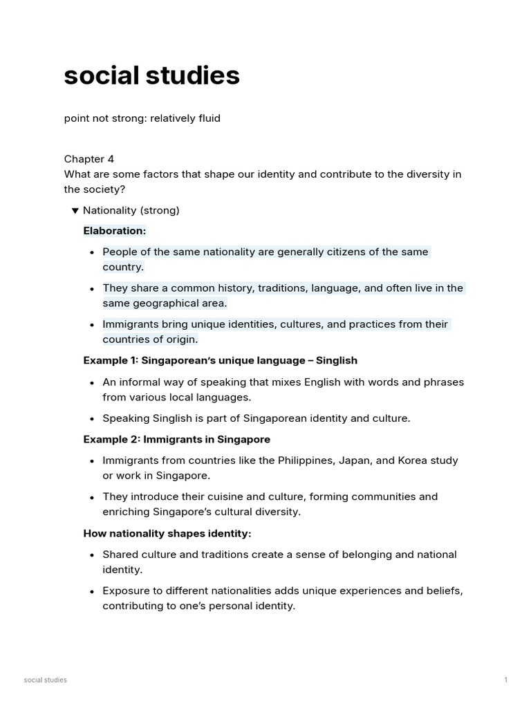 Social Studies | PDF | Socioeconomic Status | Singapore