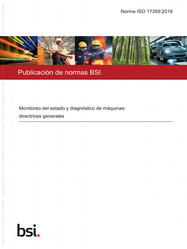 ISO 17359:2018 - Monitoreo de Máquinas | PDF | Ingeniería de ...