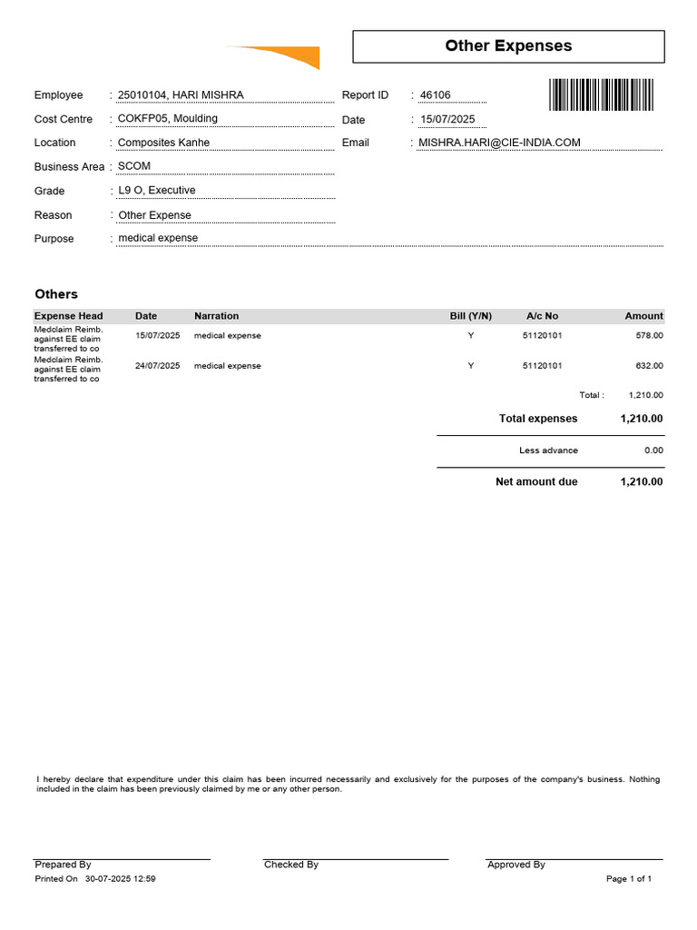 Other Expenses: Others | PDF