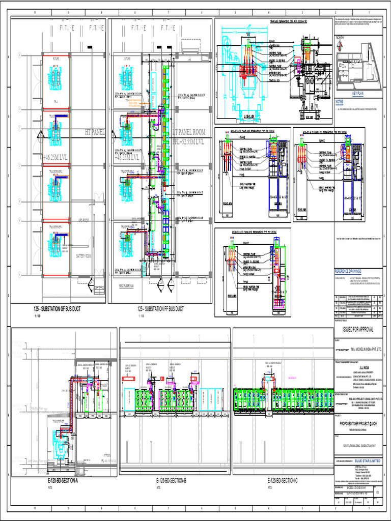 Busduct Routing Layout - Plan and Sectionals | PDF