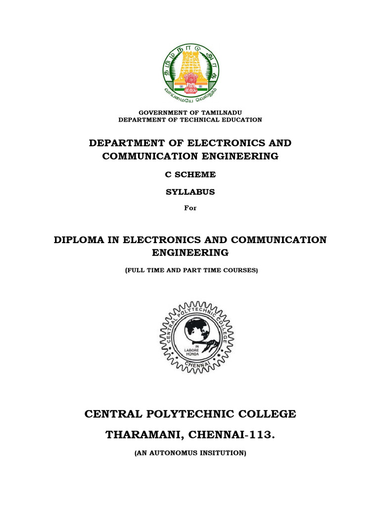 Diploma in Electronics Engineering Syllabus | PDF | Transistor ...