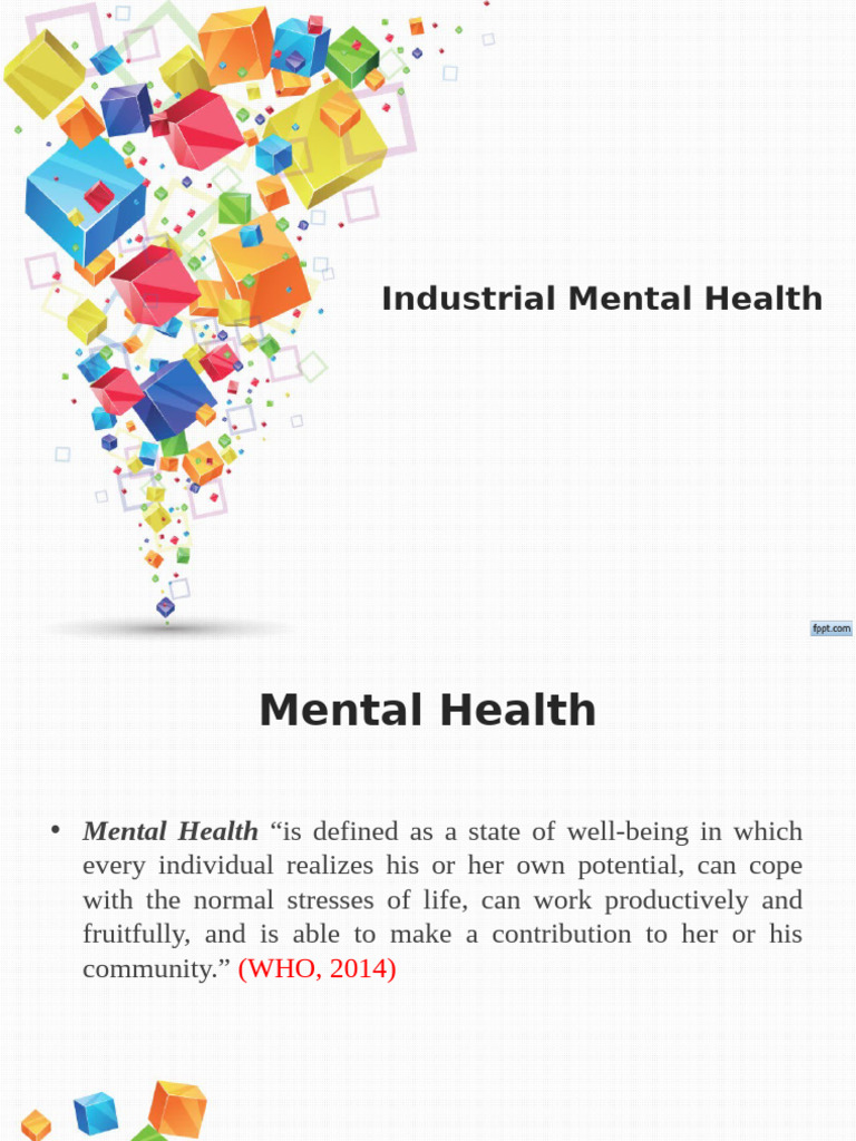 Industrial Mental Health Factors | PDF | Mental Health | Occupational ...