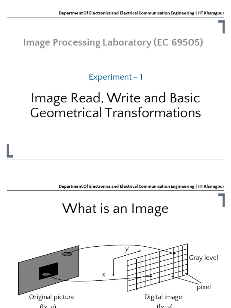 Image Processing Basics and Transformations | PDF | Imaging | Graphics