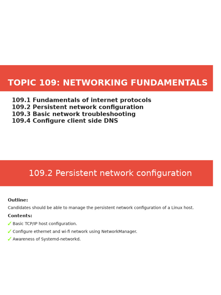 Linux Networking Configuration Guide | PDF | Computer Network | Command ...