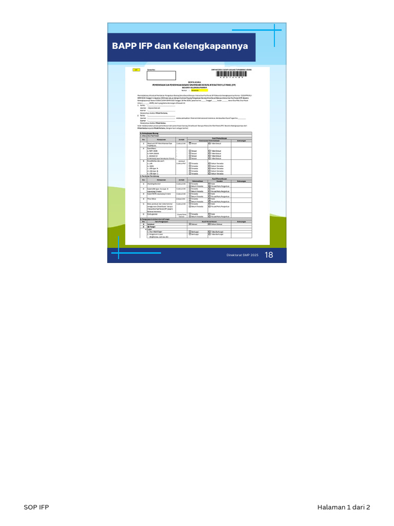 Sop Ifp | PDF