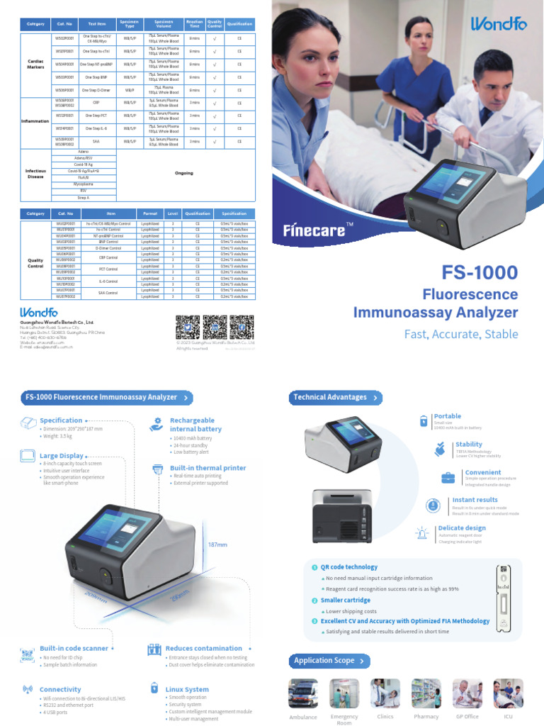 Finecare Plus vs FIA Meter II Plus SE | PDF | Blood Plasma | Printer ...