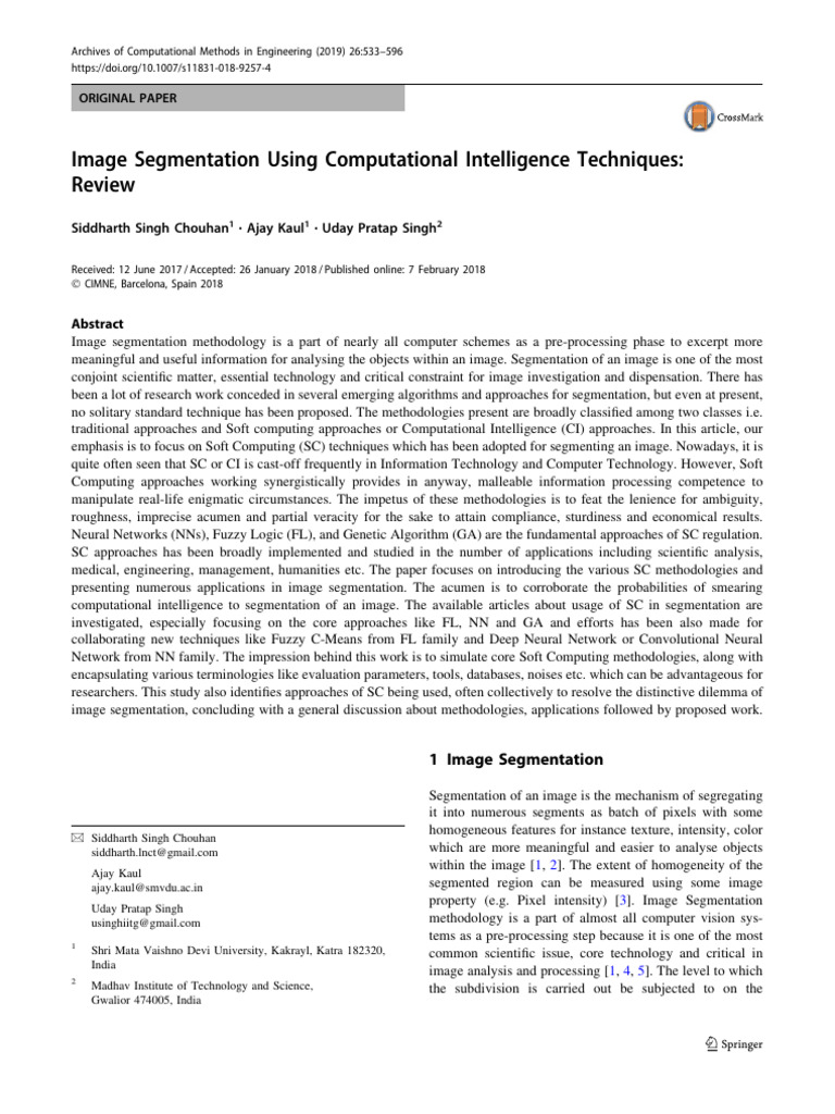 Image Segmentation with Soft Computing | PDF | Fuzzy Logic | Image ...
