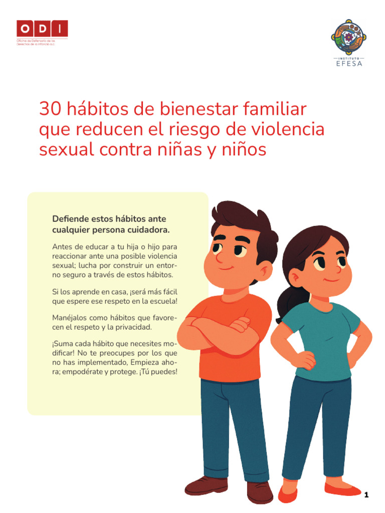 Hábitos para Proteger a Niños del Abuso | PDF
