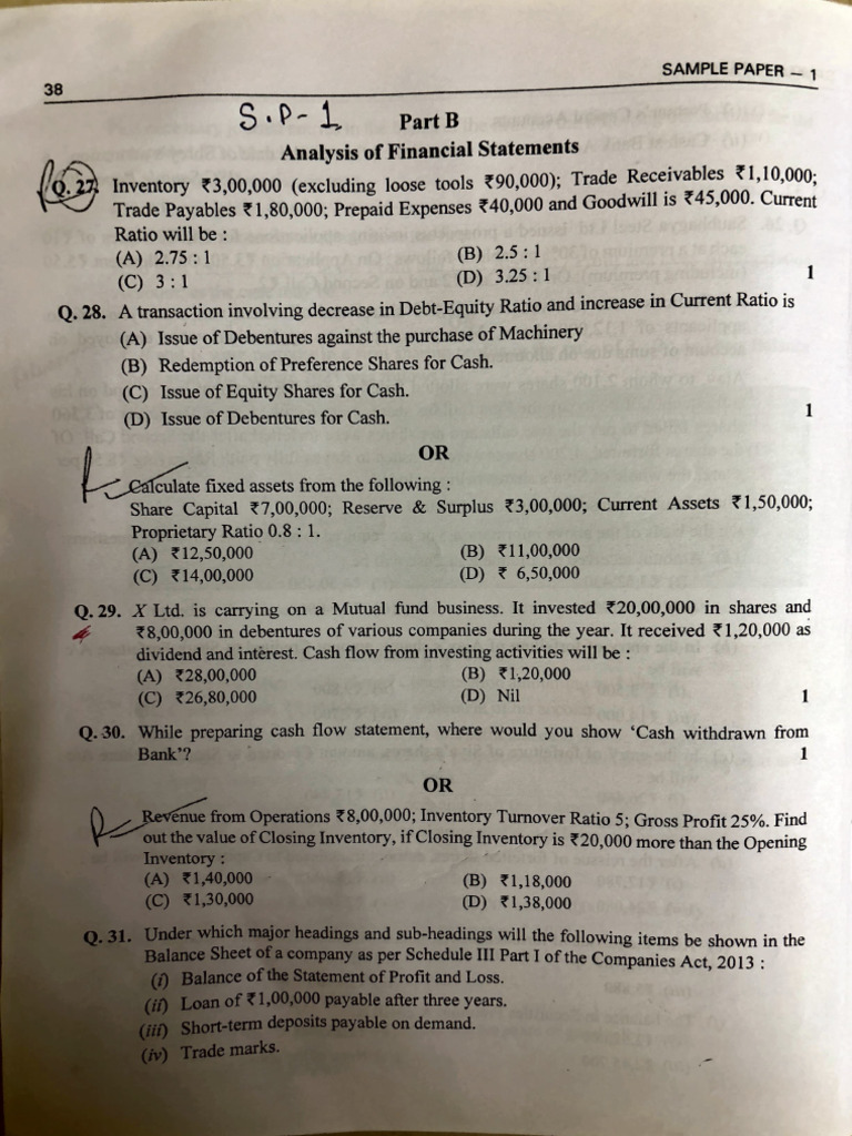 Financial Statement Analysis Sample Paper | PDF | Income Statement ...