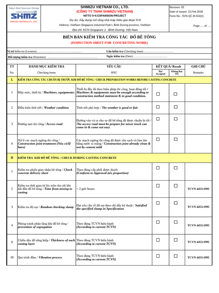 Inspection of Concrete (RV5) | PDF