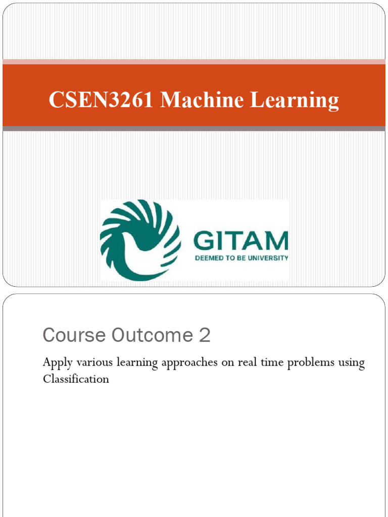 Machine Learning Classification Techniques | PDF | Statistical ...