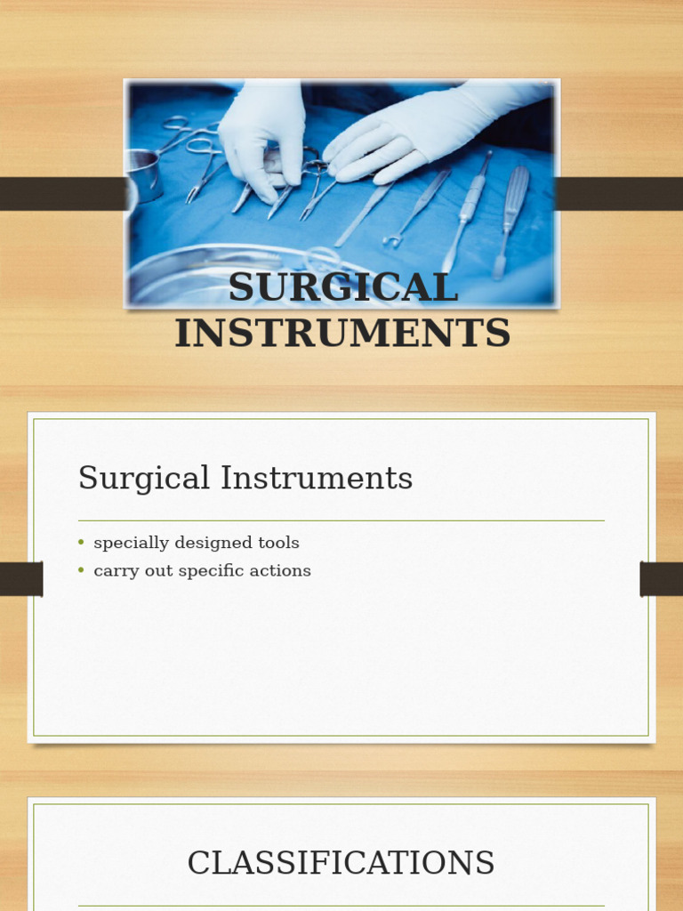 Surgical Instruments Overview | PDF | Uterus