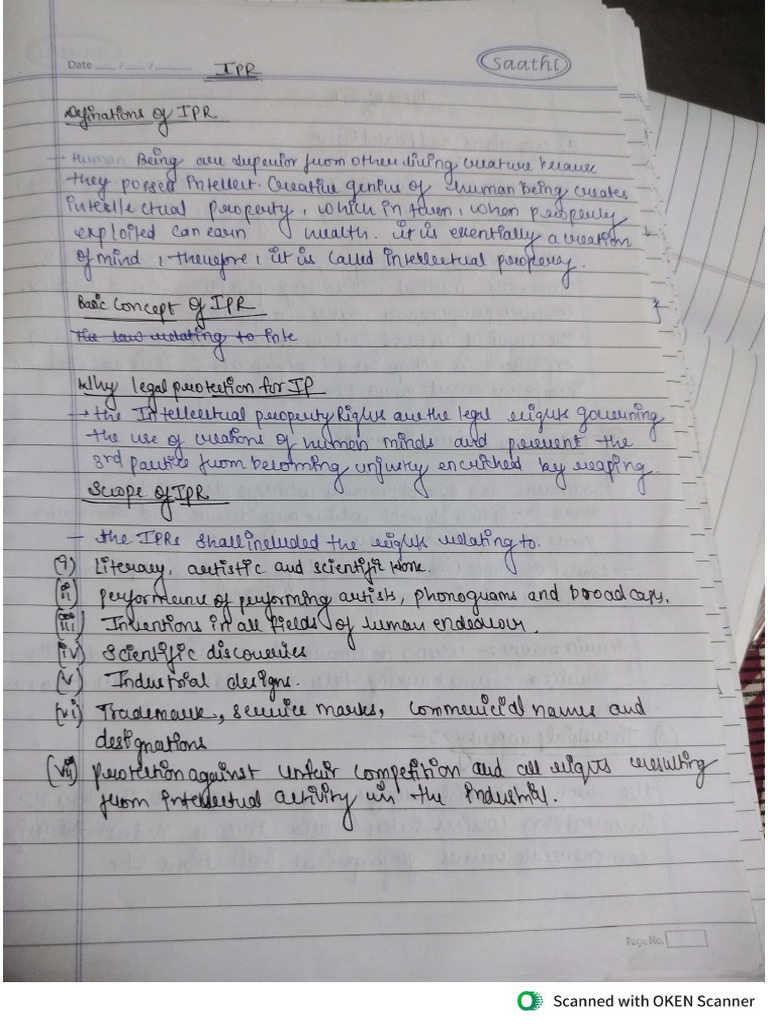 Ipr Notes | PDF