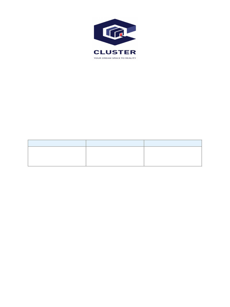 Cluster Interior Design Services | PDF