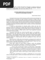 A Gestao Democratic A Da Educacao No Contexto Da Reforma Do Estado Dante