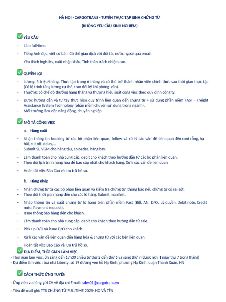 JD Tts Doc Fulltime | PDF