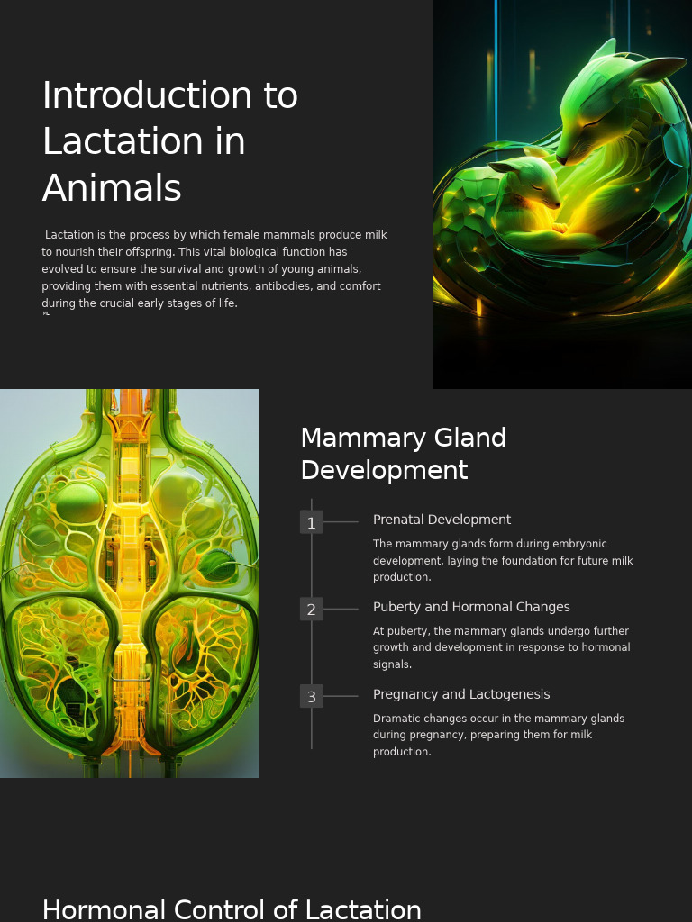 Understanding Animal Lactation | PDF | Lactation | Milk
