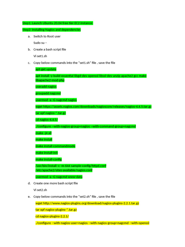 Installing Nagios on Ubuntu EC2 | PDF | Sudo | Apache Http Server