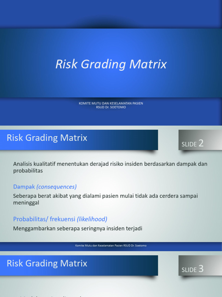 Risk Grading Matrix Sos All | PDF