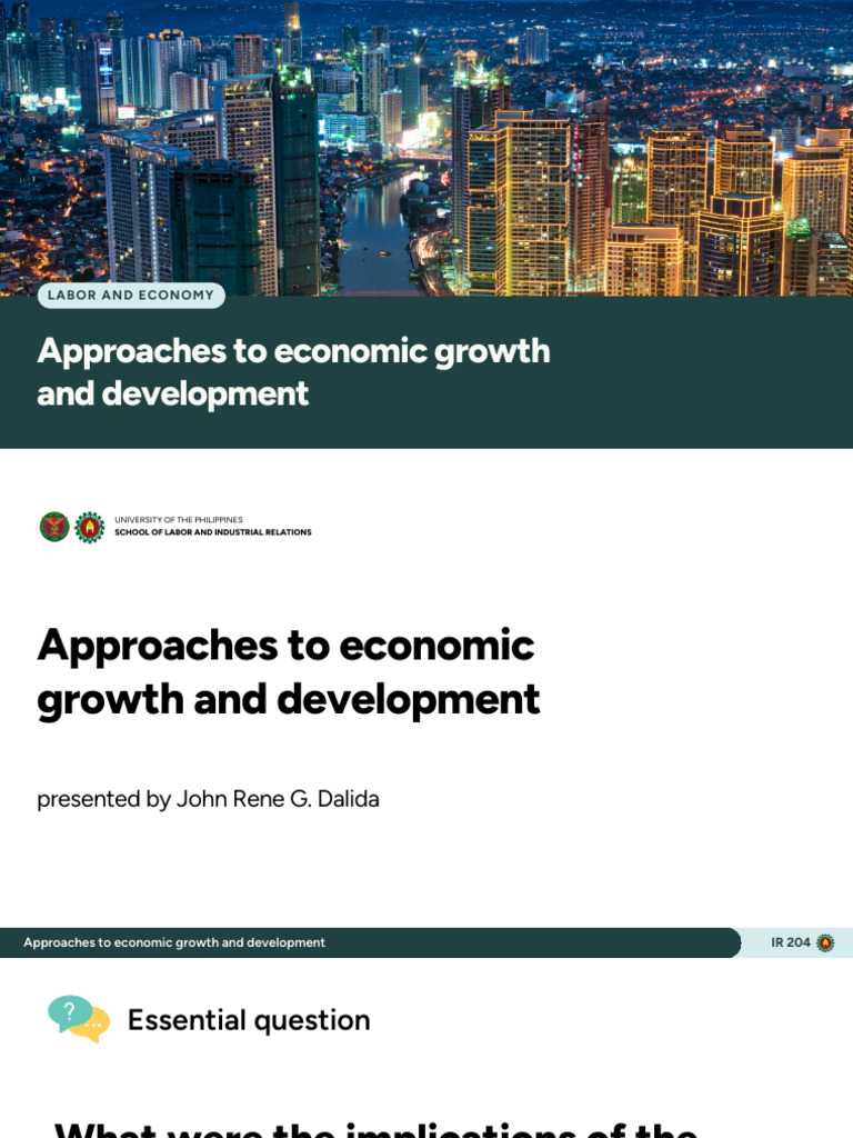 Economic Growth and Labor Market Insights | PDF | Economic Growth ...