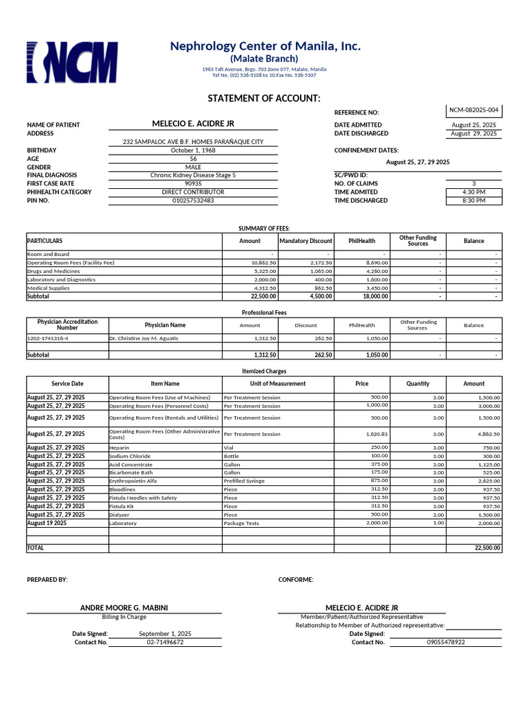 April Soa 2 | PDF | Medical Diagnosis | Hemodialysis