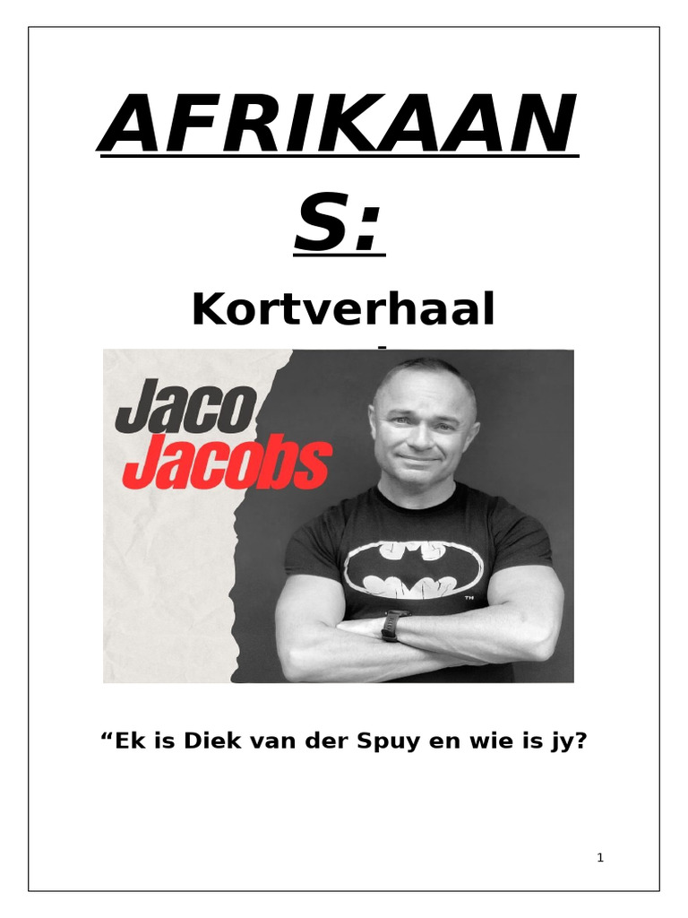 AFRIKAANS Navorsing Taak | PDF