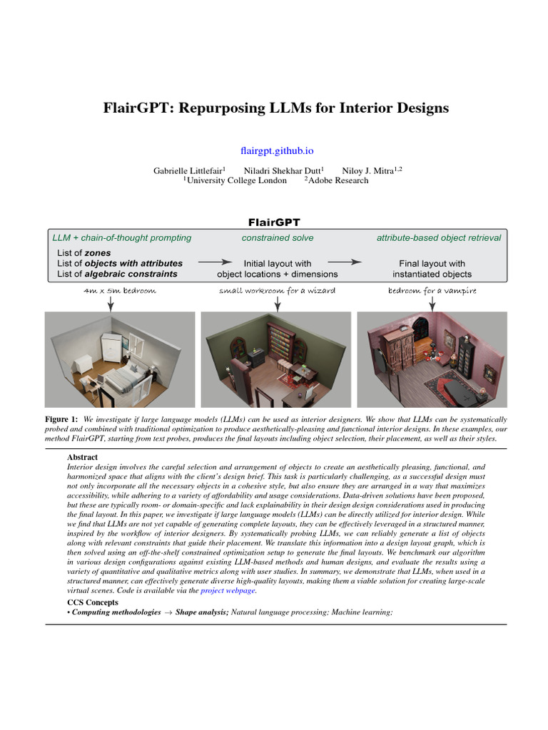 FlairGPT: LLMs in Interior Design | PDF | Mathematical Optimization ...