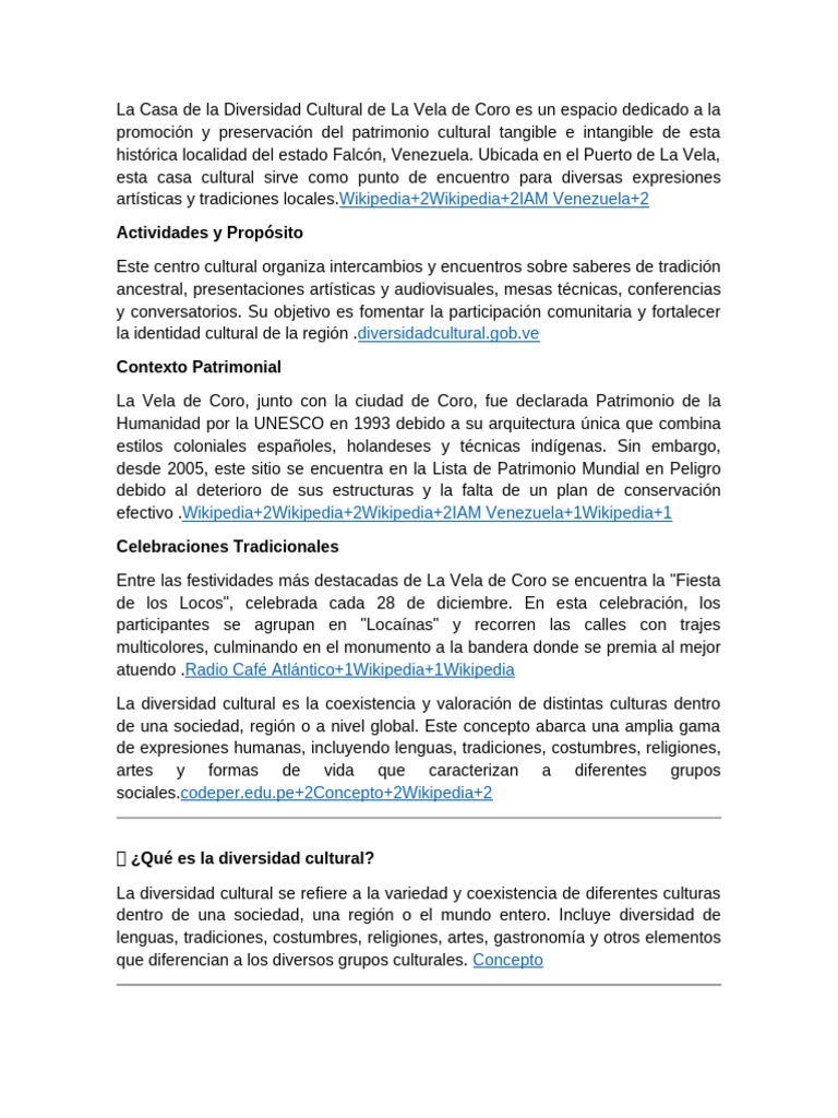 Casa de la Diversidad Cultural en La Vela | PDF | Patrimonio cultural ...