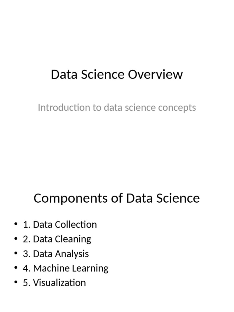 Data Science Concepts Explained | PDF