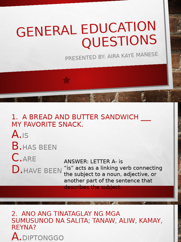 General Education Questions. | PDF | Meteorology | Natural Environment