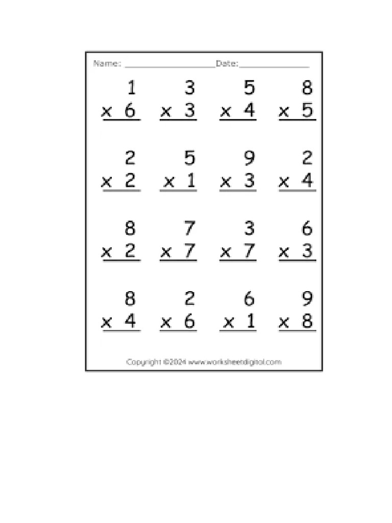 Multiplication | PDF