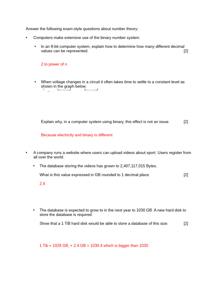 Data Representation Homework 2 Bits Bytes and Binary | PDF | Bit | Byte