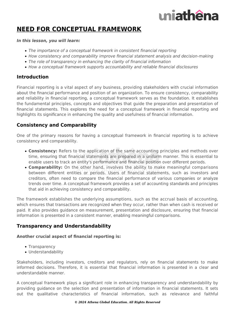 Conceptual Framework for Financial Accountability | PDF | Financial ...