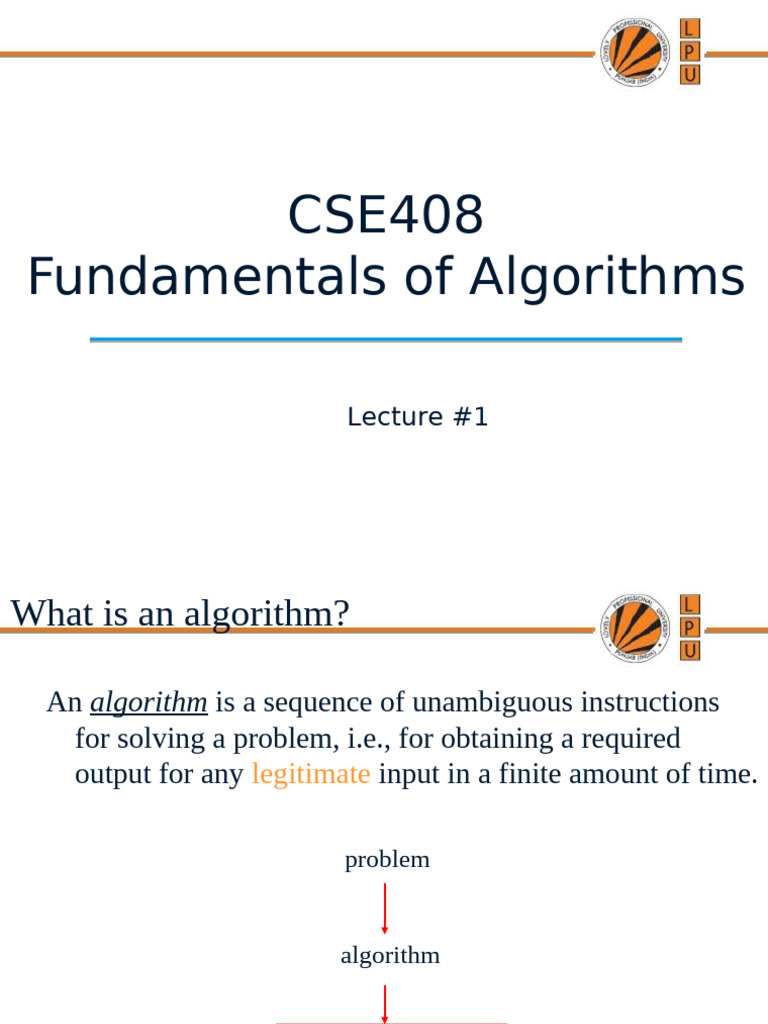 Fundamentals of Algorithm Design | PDF | Algorithms | Algorithms And ...