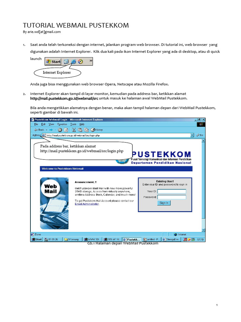 Modul Login Email Di BPMR - Pustekkom - Go - Id | PDF