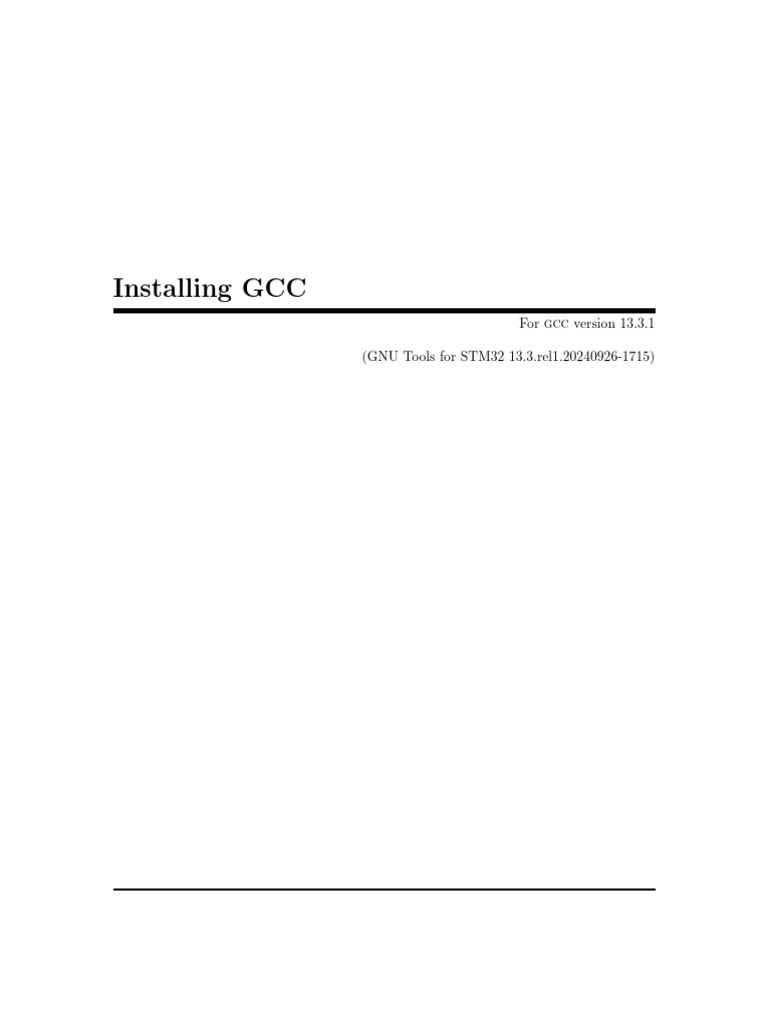 Installing GCC Compiler Guide | PDF | Free Software | Gnu