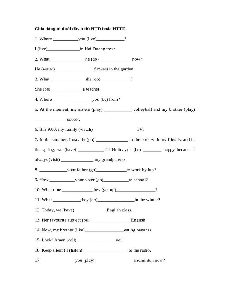 HTĐ & HTTD | PDF