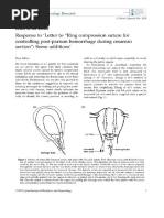 B-Lynch Suturing Surgical Technique Guide | PDF | Uterus | Surgical Suture