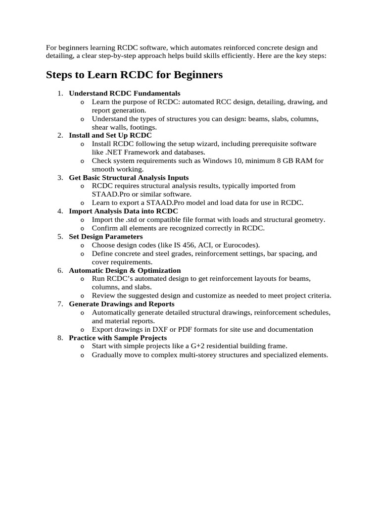 Learning RCDC Software for Beginners | PDF | Computing