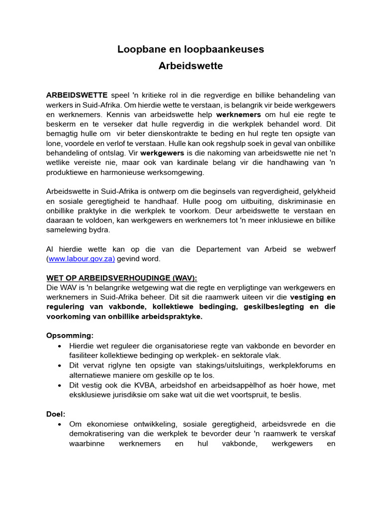 Loopbane en Loopbaankeuses 2 | PDF