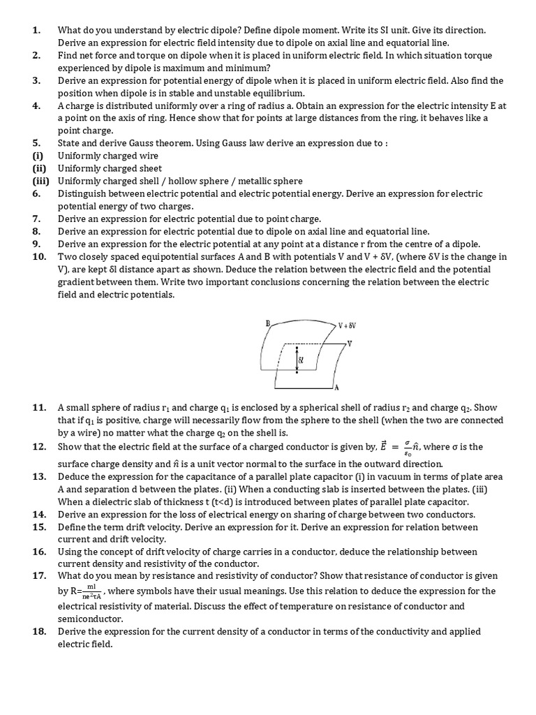 Electric Dipole and Electric Fields Explained | PDF | Magnetic Field ...