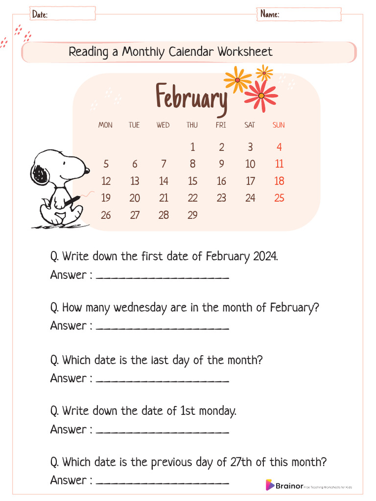Reading Calender For Brainor 1 Compressed | PDF